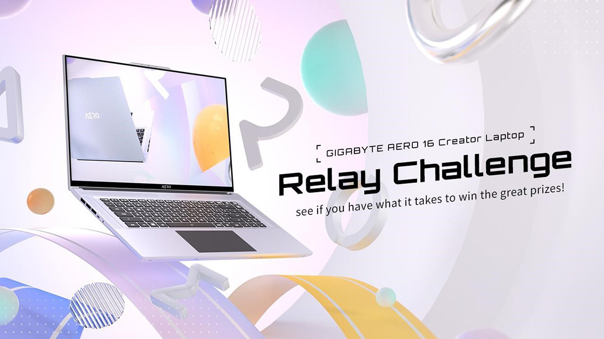GIGABYTE organiza la campaña global «AERO 16 Relay Challenge» presentando laptops con alta precisión de color para los creadores