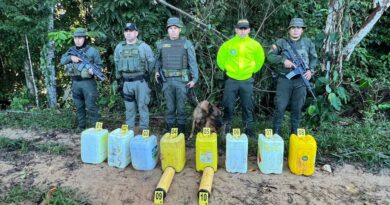La Policía Nacional incautó importante material de guerra en Caquetá