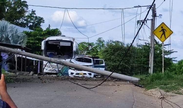 Atentado contra la Policía en Tibú, Norte de Santander - Cortesía