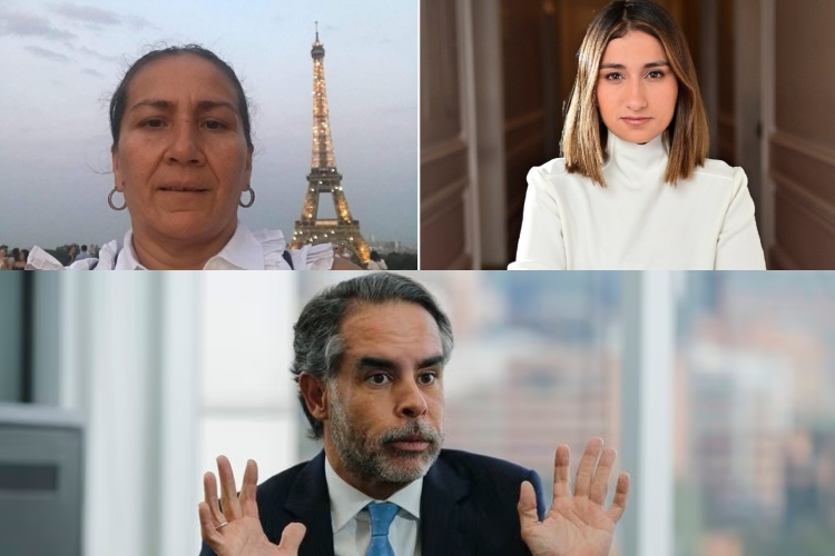 Armando Benedetti, Laura Sarabia y Marelbys Meza-Redes sociales