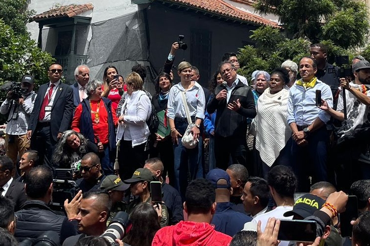 El presidente Gustavo Petro acompañó las marchas de este 7 de junio - Cortesía