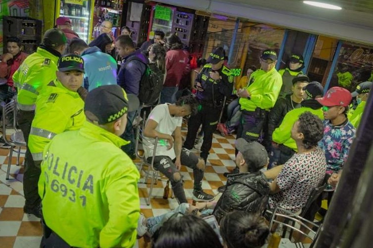 La Policía capturó a 39 delincuentes que estaban de rumba - Cortesía