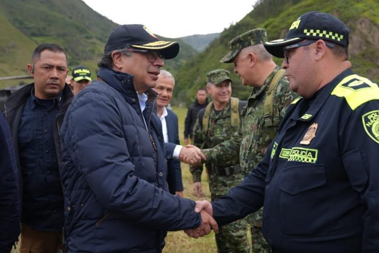 El presidente Gustavo Petro llegó a Quetame, Cundinamarca - Redes Sociales