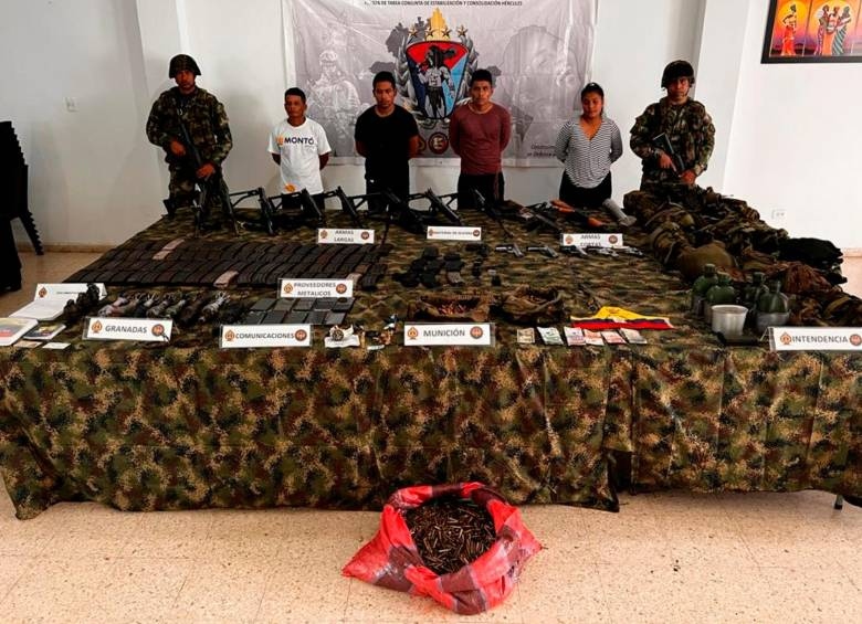 Ejército capturó a cuatro miembros de las disidencias de las Farc - Cortesía