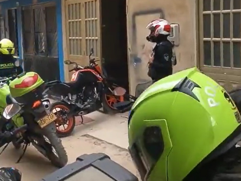 Autoridades recuperan tres motos hurtadas en Bogotá - Captura de video