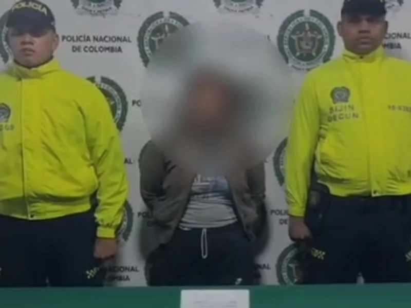 Joven sicaria fue capturada en Bogotá tras asesinar a tiros a hombre en Soacha - Cortesía