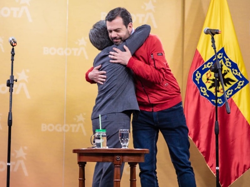 La alcaldesa Claudia López se reunió con Carlos Fernando Galán - Cortesía