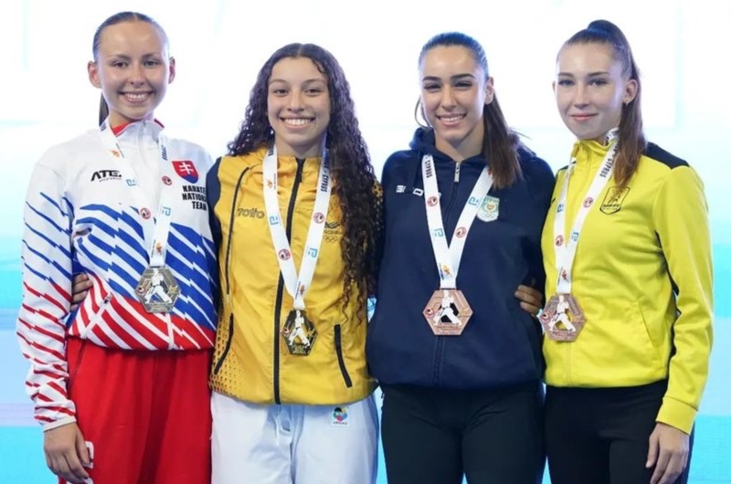 Sofía Cárdenas y un histórico oro para Colombia en karate - Cortesía COC