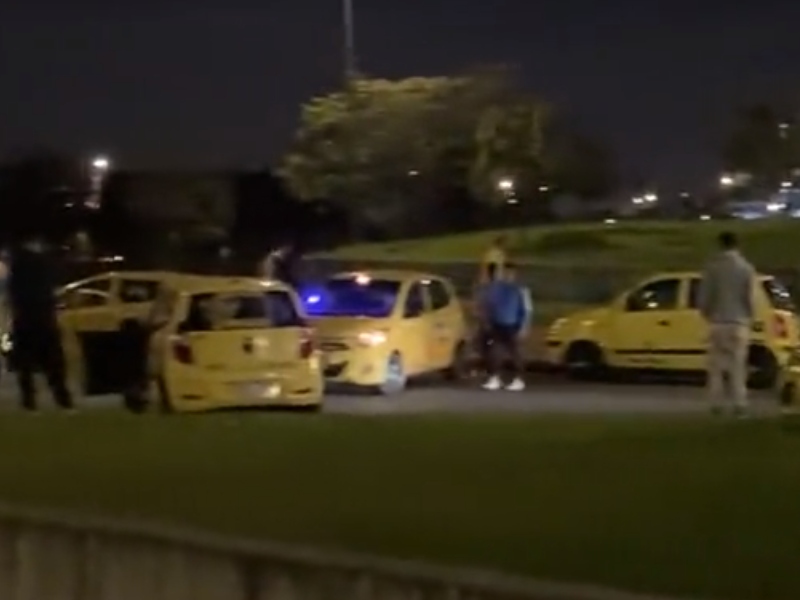 Líder del gremio de taxistas habló de los enfrentamientos cerca al aeropuerto - Captura de video
