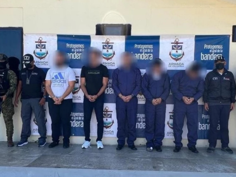 Fueron capturados cinco suboficiales activos de la Armada Nacional - Cortesía