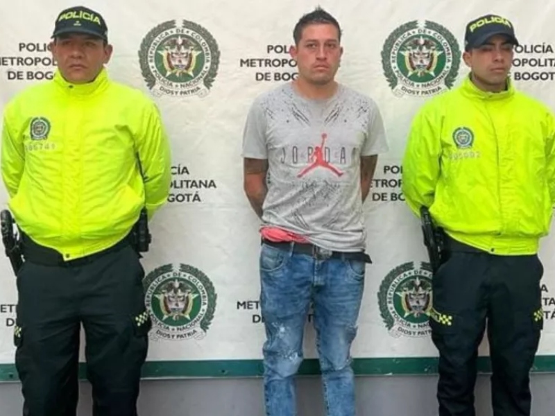 Autoridades capturaron peligroso sicario en el occidente de Bogotá - Cortesía
