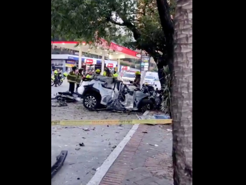 Exceso de velocidad provocó fatal accidente en la localidad de Usaquén - Captura de video
