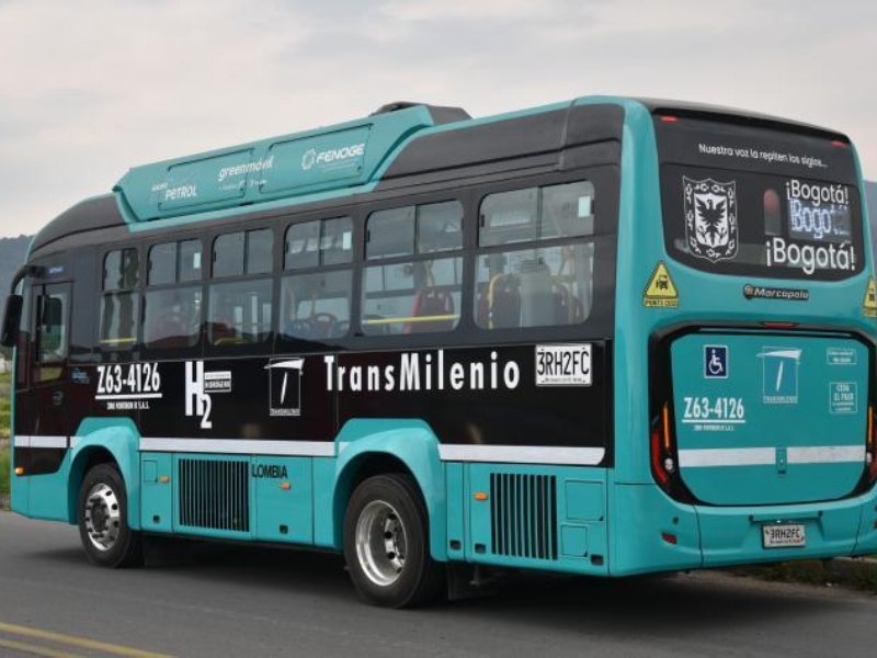 Primer bus a base de hidrógeno verde podría empezar a operar en Bogotá