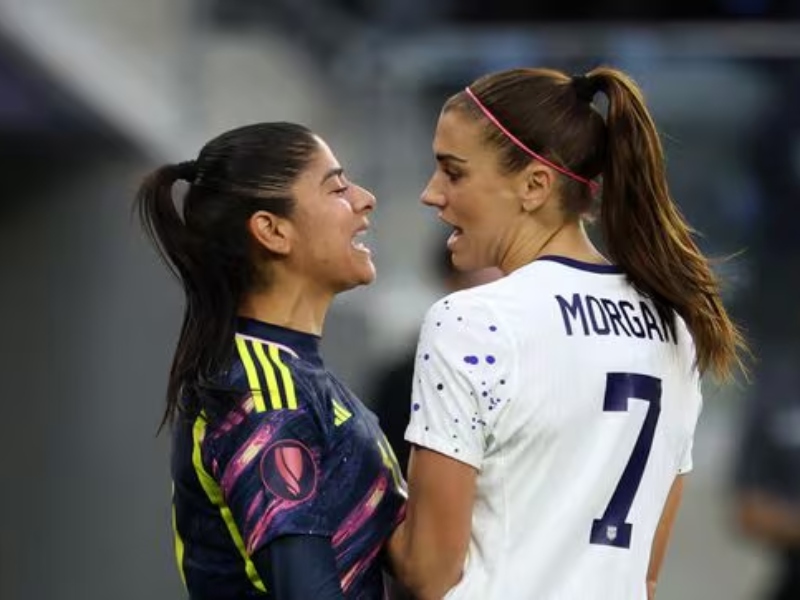 La jugadora Alex Morgan habló del cruce que tuvo con Cata Usme - Google