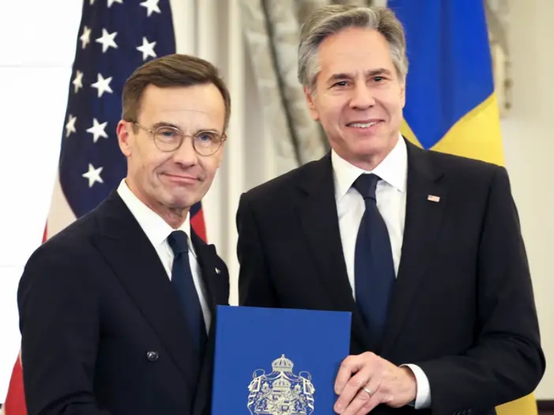 Suecia ingresó formalmente a la OTAN tras depositar el documento necesario - Cortesía