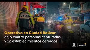 Cuatro capturados y 12 comercios cerrados en operativo en Ciudad Bolívar.