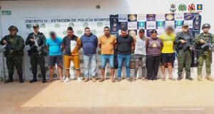 Asegurados seis presuntos integrantes de una subestructura del Clan del Golfo.