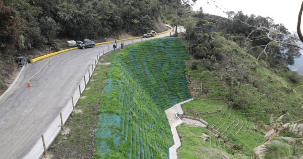 Muro de contención: obra que conecta el sur con el norte de Sumapaz.