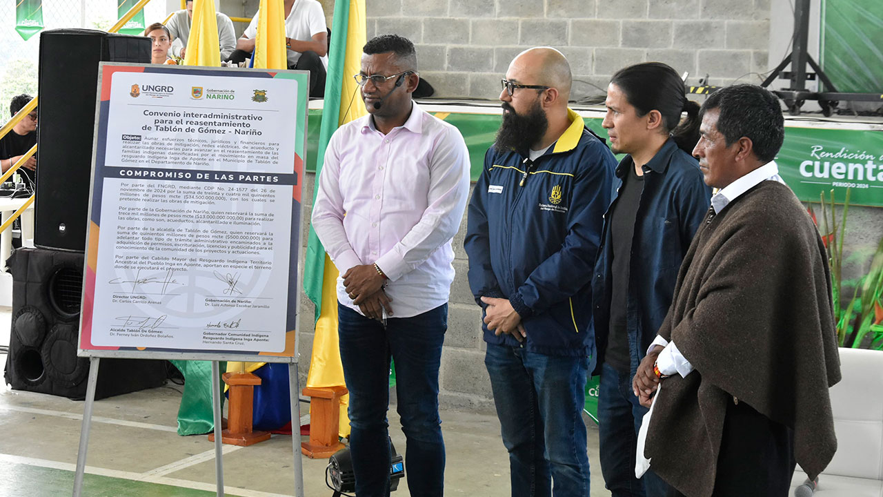 Gobierno anuncia inversión por $48.000 millones para hacer realidad el primer reasentamiento indígena en la historia del país