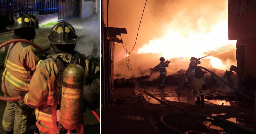 Bomberos de Bogotá controló incendio en bodega de Bosa San Bernardino