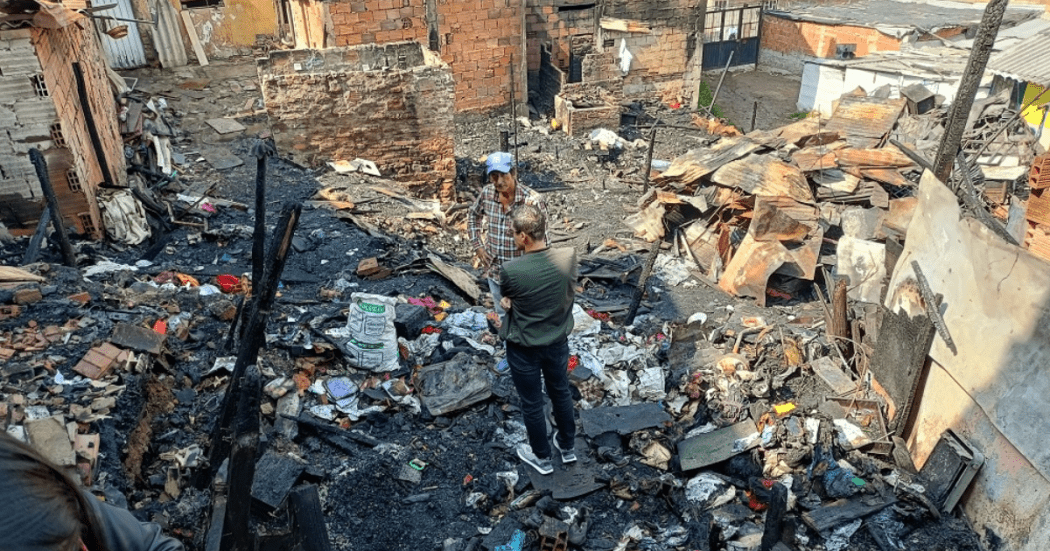 Atendidas familias afectadas por incendio en San Cristóbal