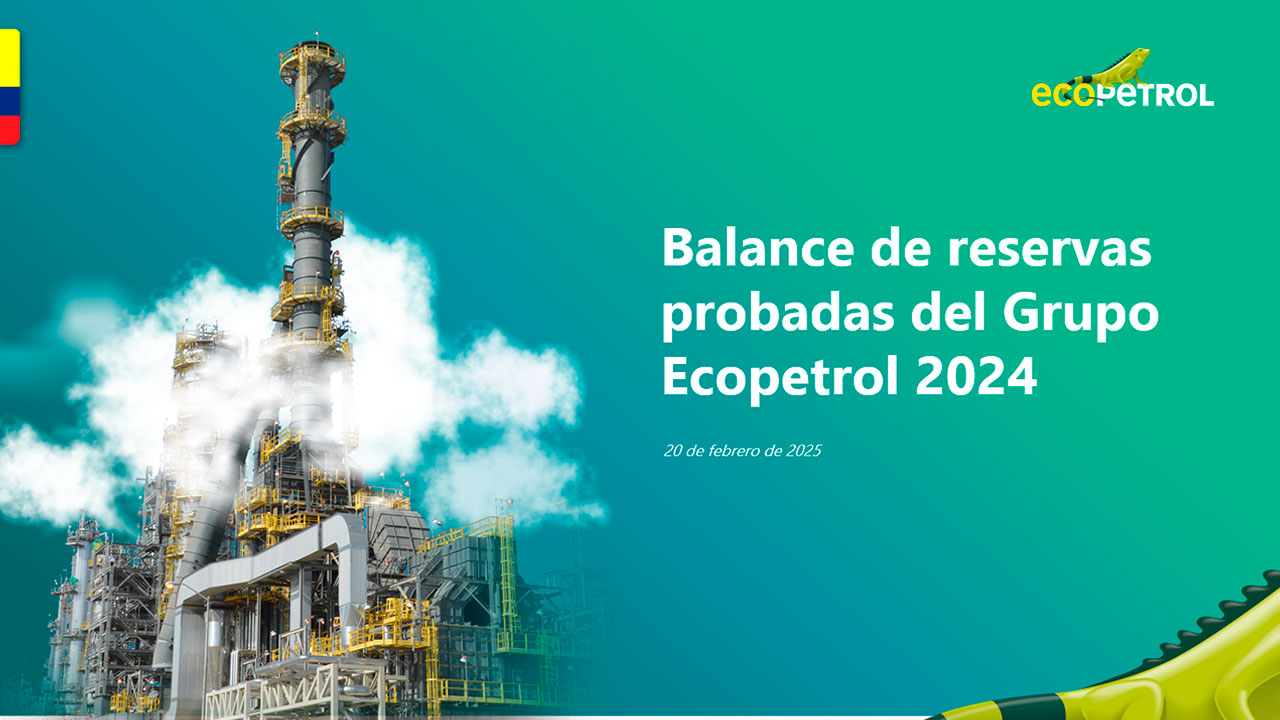 Ecopetrol tiene reservas probadas de 1.893 millones de barriles de crudo, que alcanzan para 7,6 años