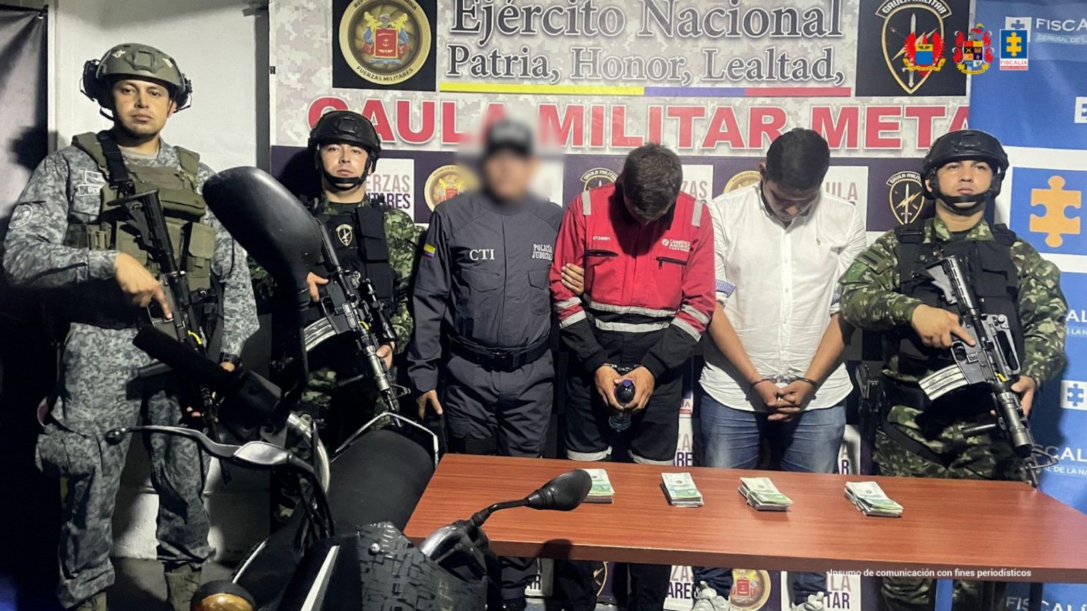 Judicializados presuntos responsables de hacer exigencias ilegales de dinero a pobladores de Meta