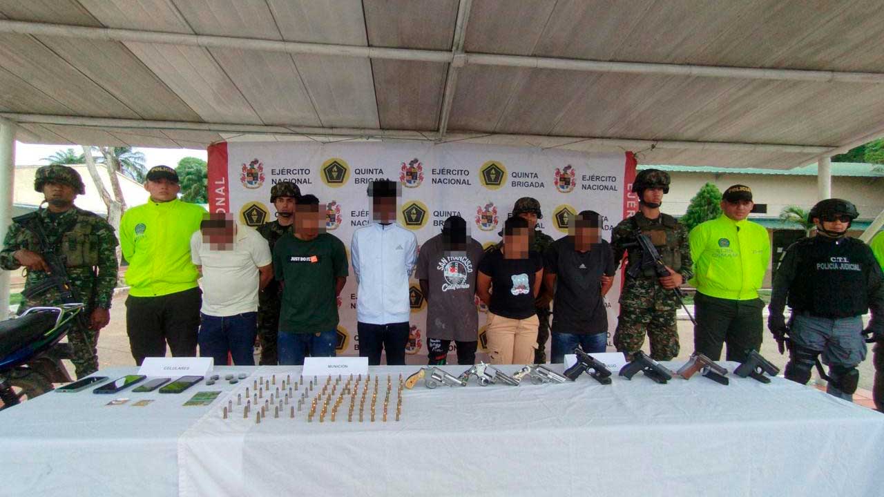 Ofensiva de la Fuerza Pública contra el Eln en Antioquia, La Guajira y Catatumbo deja ocho capturas e incautación de cocaína y armas