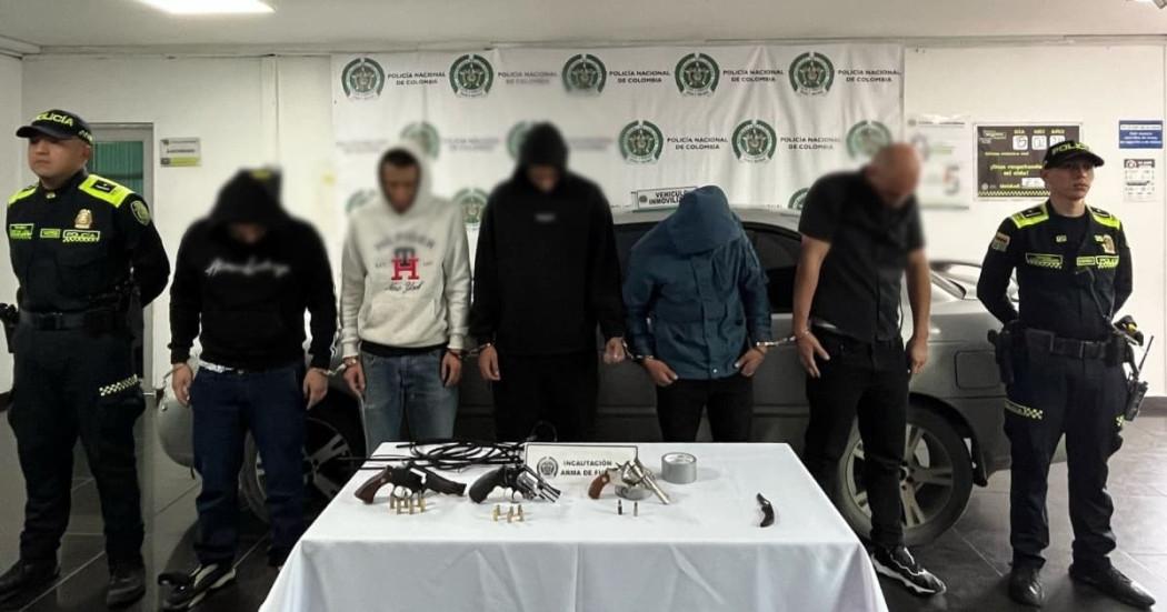 Cinco capturados en persecución de la Policía tras hurto a empresa en Tunjuelito.