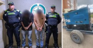 Policía capturó a tres hombres tras hurto de maquinaria valorada en $80 millones