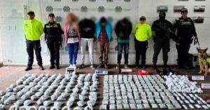 Allanamiento a ‘ollas’ al sur de Bogotá dejó 13 mil dosis de drogas incautadas.