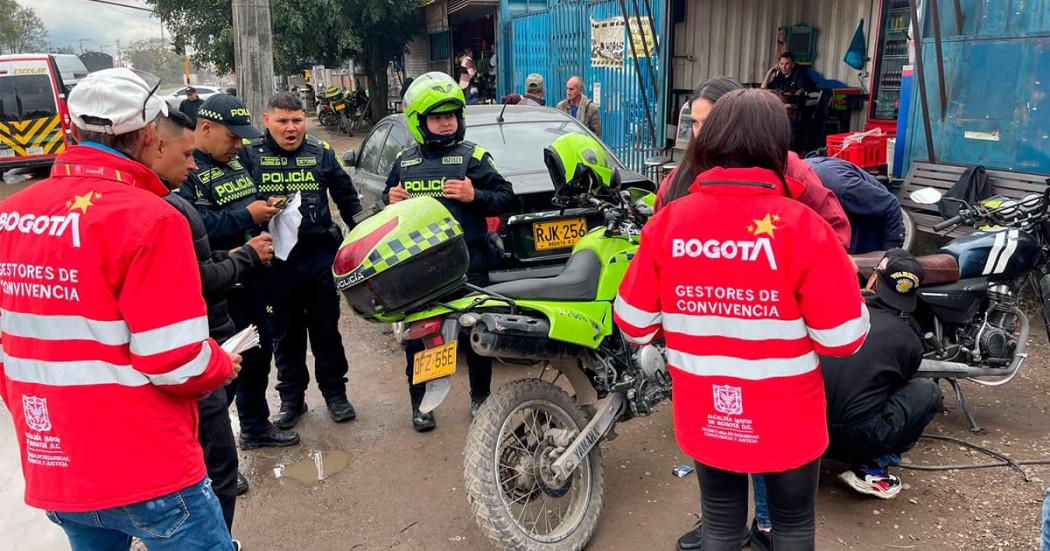 Sellado montallantas en el que habrían cobrado un millón de pesos en Bogotá.