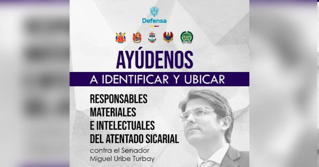 Habilitada línea 157 para recibir información de atentado a senador Miguel Uribe.