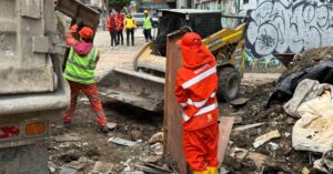 Bogotá interviene punto de la av. Caracas para recuperar el espacio público.