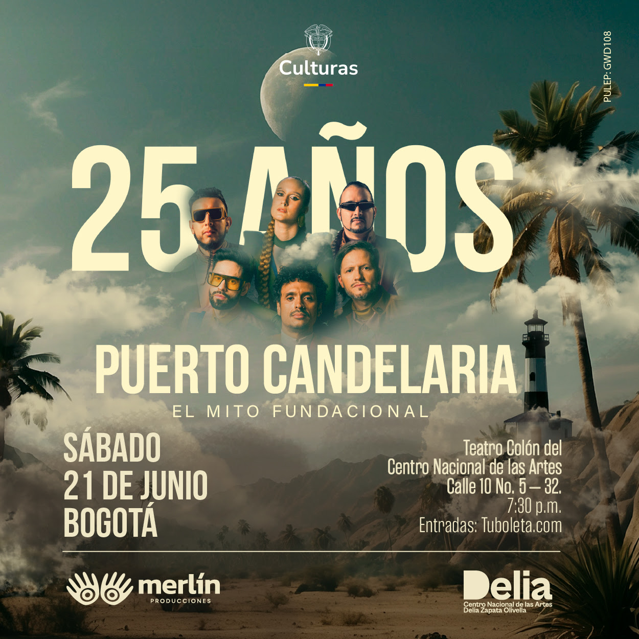 Puerto Candelaria celebra 25 años con El Mito Fundacional en el Teatro Colón