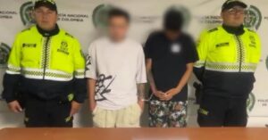 Así fueron capturados expendedores de estupefacientes en Barrios Unidos.