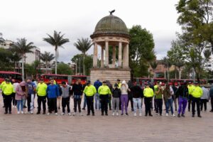 31 capturados que hacían arte de las bandas “Los Firma” y “Arrayanes” en Bogotá - Foto: Seguridad Bogotá