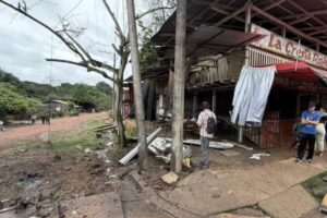 Motobomba explotó en el casco urbano de Calamar, Guaviare - Foto: Redes sociales