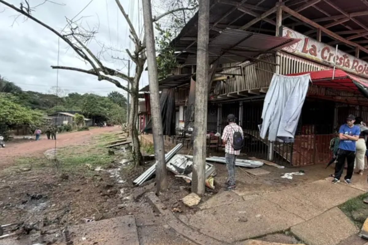 Motobomba explotó en el casco urbano de Calamar, Guaviare - Foto: Redes sociales