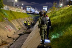 Autoridades realizaron operativo en el canal Comuneros - Foto: Secretaria de Seguridad