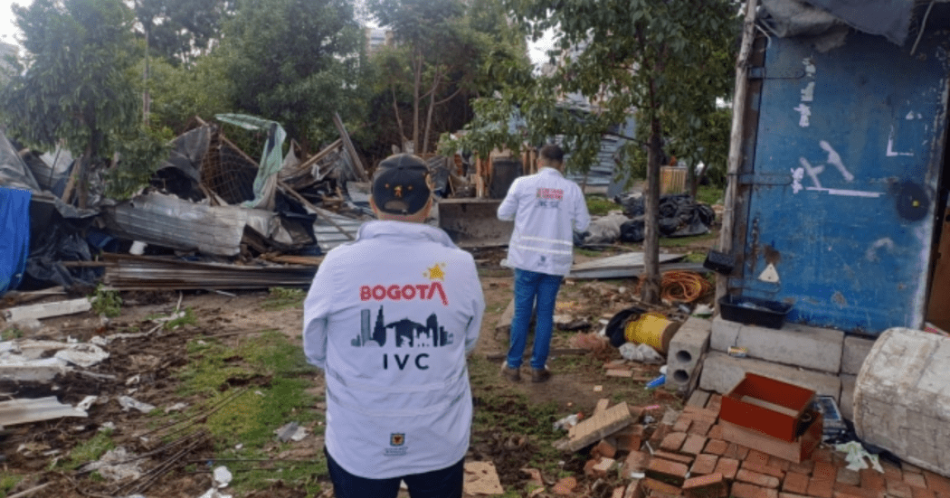 Distrito desmantela asentamiento ilegal en zona ambiental del Canal Fucha