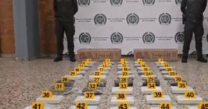 Incautaron 50 kilos de clorhidrato de cocaína en Aeropuerto El Dorado de Bogotá.