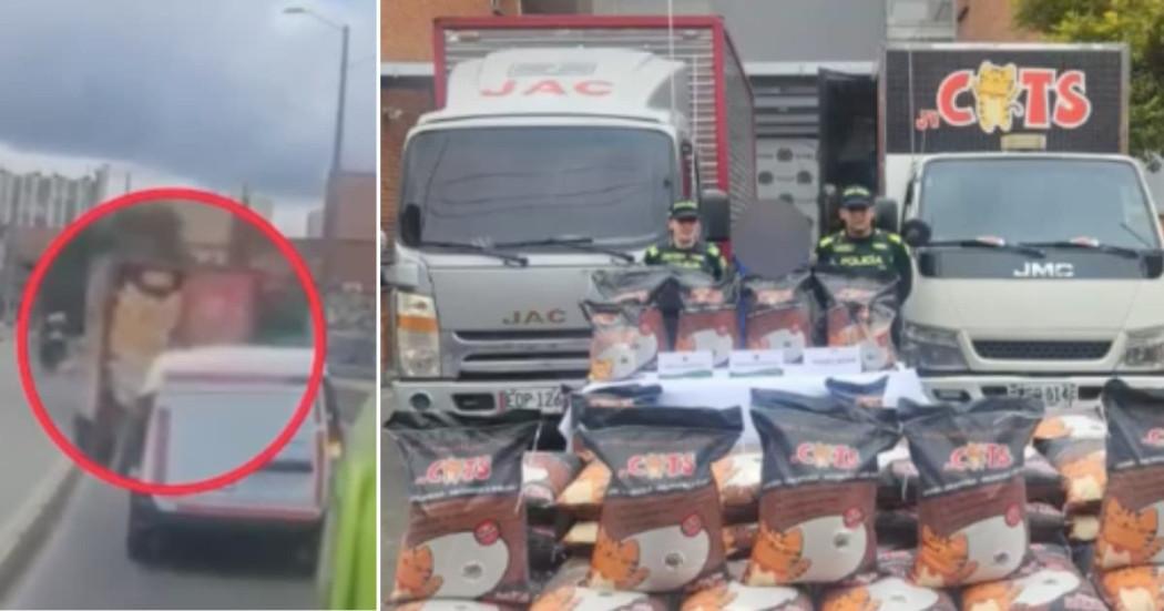 Policía recuperó en Bosa mercancía y dos vehículos valorados en $ 250 millones