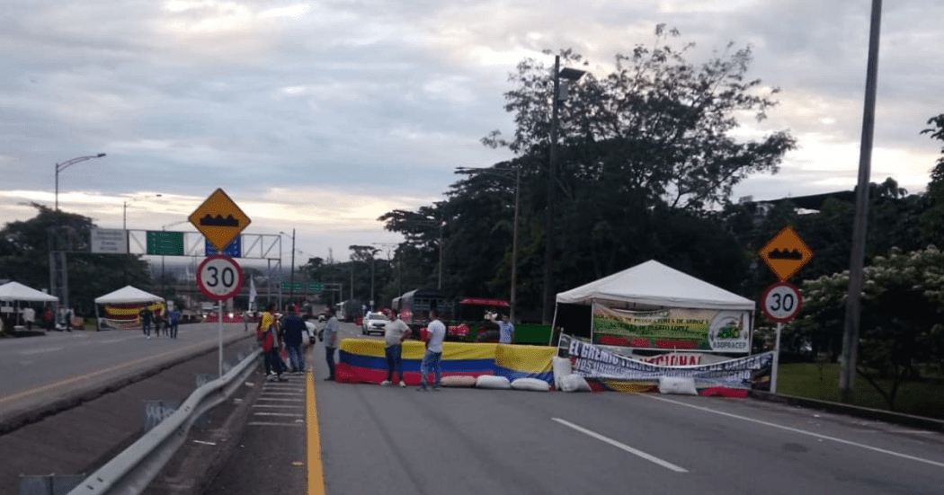 Así está la vía Bogotá-Villavicencio por paro arrocero este domingo 20 de julio