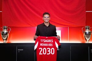 Richard Ríos firmó hasta 2030 con Benfica - Foto: Benfica