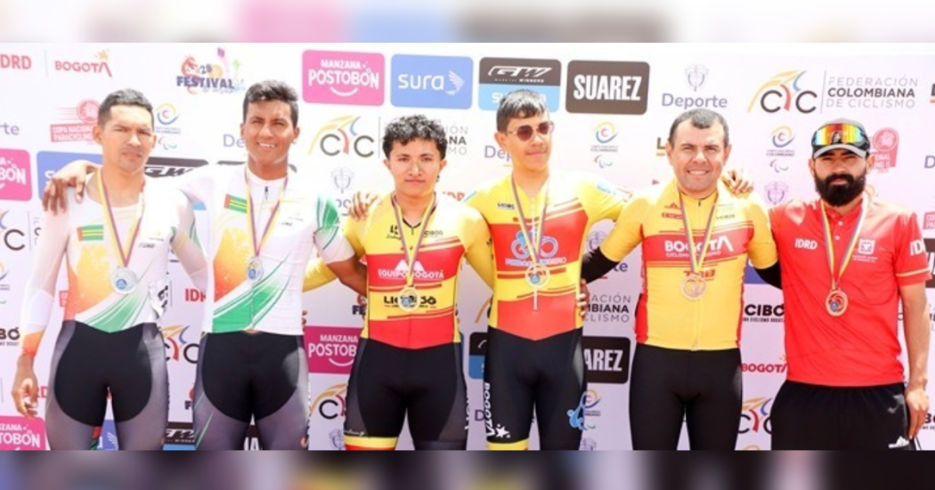 Bogotá demuestra su liderazgo en la Gran Copa Nacional de Paracyclyng de Pista
