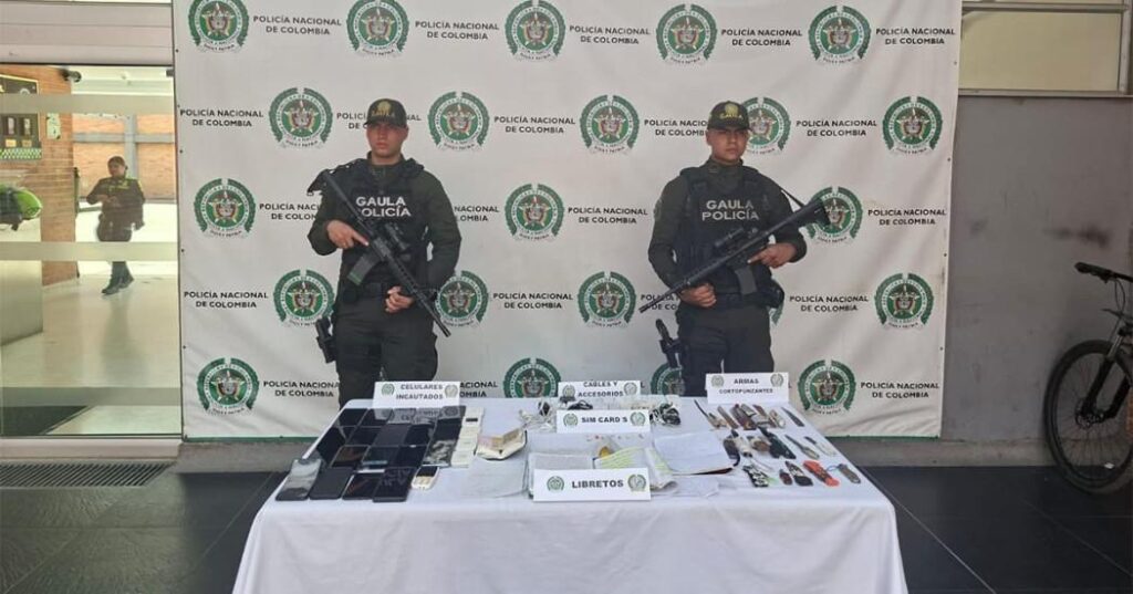 GAULA desmanteló un call center criminal que operaba desde la Cárcel de Cómbita.