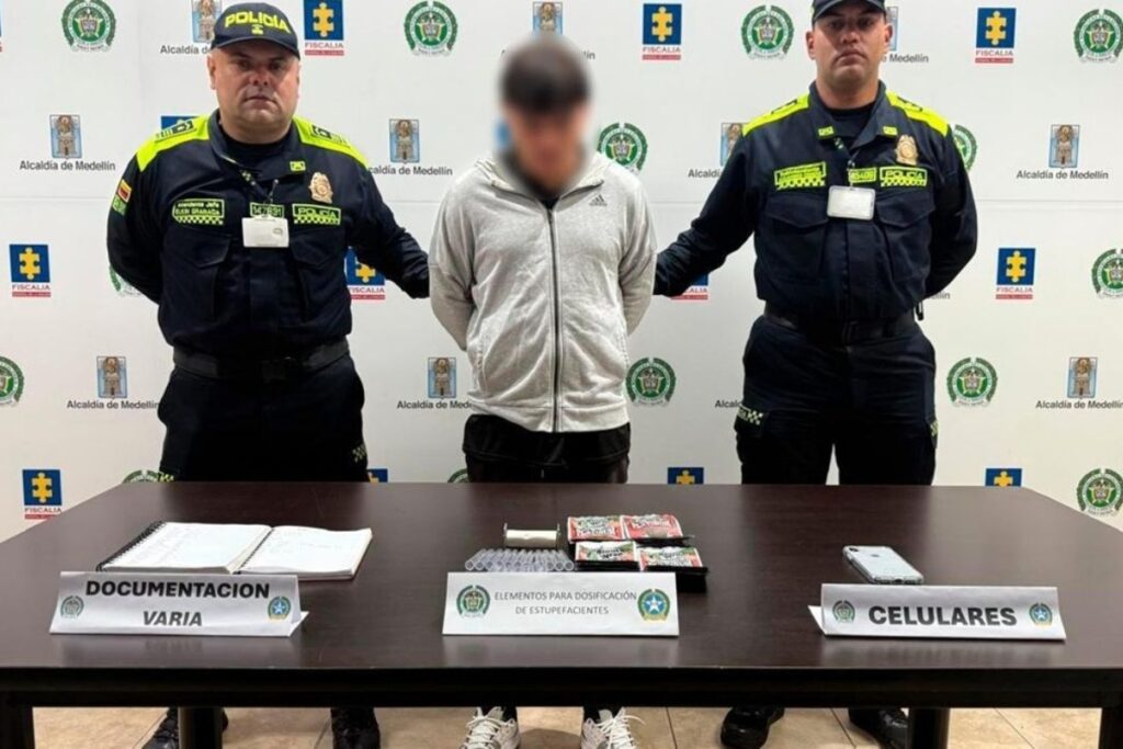 Fue capturado alias ‘Gordo Sierra’, acusado de enfrentamientos con el ‘Tren de Aragua’ en Bogotá - Foto: Policía Valle de Aburrá