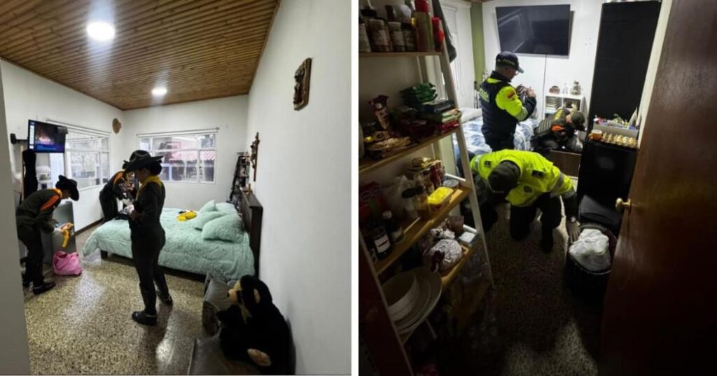 Celulares incautados en operativos de control en celdas de detención en Carabineros de Bogotá.