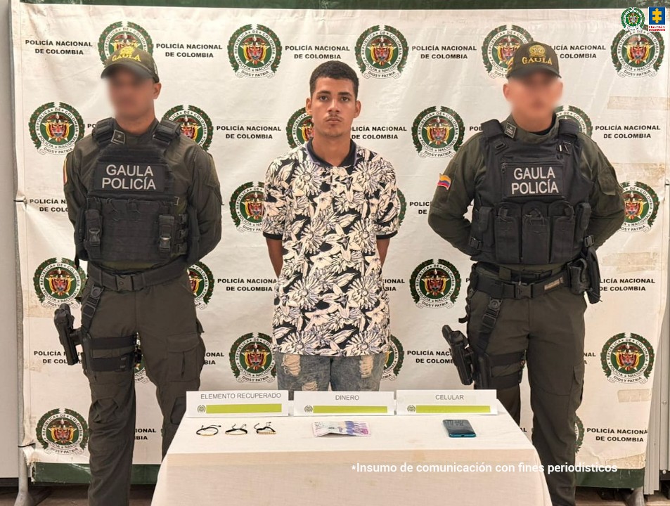 Asegurado un hombre que vendría extorsionando a un menor de edad en Cartagena